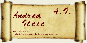 Andrea Ilčić vizit kartica